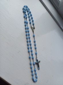 Blue Rosary Beads