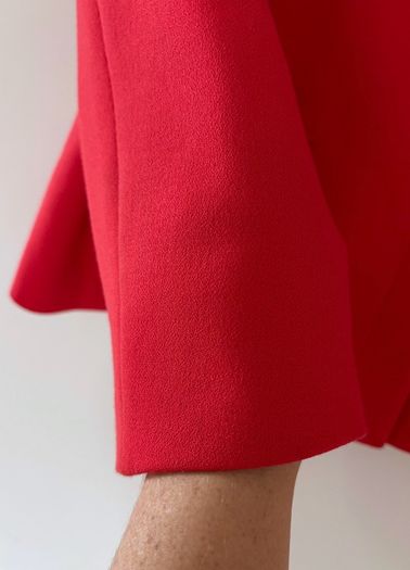 Zara boxy shape red blazer