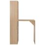 Bar Table with Cabinet Oak 115x59x200 cm Image 5