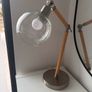 Adjustable Wood & Glass Desk Lamp Image 3