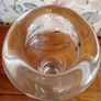 Studio Hand Blown Free Form Vase. Very Heavy. Image 7