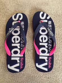 Brand New Superdry Scuba Flip Flops UK 7/8