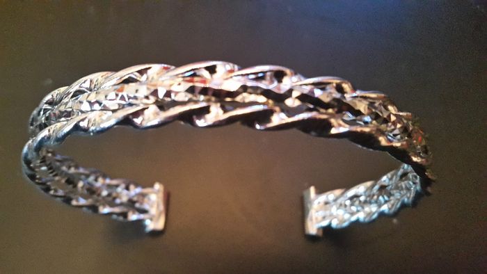 Sterling Silver Diamond Cut Bracelet