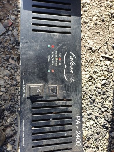 Falcon -12 professional power amp for repair or parts.