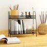 Bathroom Storage Spice Rack - 2 Tier Kitchen Storage & Organisation, Small Bathroom Organiser for Countertop, Home and Office Image 3