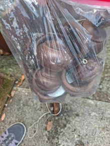 wooden curtain pole