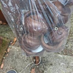 wooden curtain pole