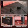 L Shaped Gaming Desk with LED Lights & Power Outlets, 100x80cm Image 6