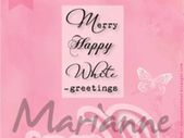 ELINE'S CHRISTMAS Die & Stamp set by Marianne Designs Collectables