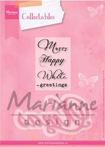ELINE'S CHRISTMAS Die & Stamp set by Marianne Designs Collectables