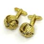 Mid century gold plated cuff links Image 4