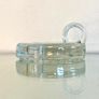 Mid Century Danish Svend Jensen Candleholder, Vintage Bubble Glass Image 5