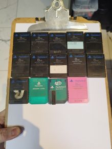 Playstation memory cards