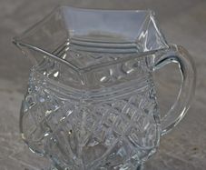 Vintage cut glass pitcher