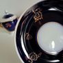 Vintage 1970' Cobalt Blue Gilded Tea Set Made in Ukraine Image 5