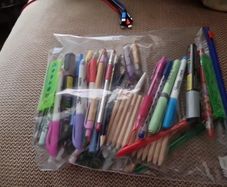 kids colouring pencils