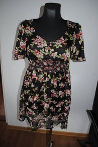 E-vie floral transparent dress size UK10 EU38 Postage included