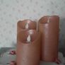 Blush Pink LED Battery Candles Image 2