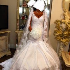 Mermaid lace wedding dress
