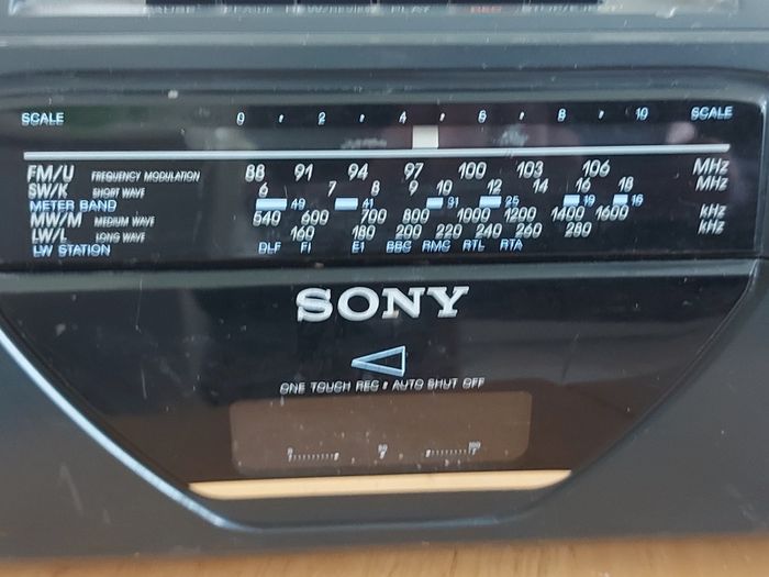 Sony Radio Cassette-corder, Model CFS-201L, wear and tear for its age, Radio works, tapes dont play