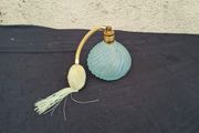 Vintage blue perfume bottle spray possible to post