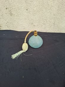 Vintage blue perfume bottle spray possible to post