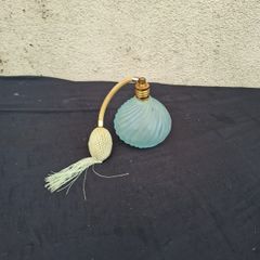 Vintage blue perfume bottle spray possible to post