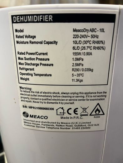Meaco Dehumidifier