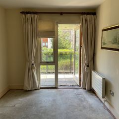 Large pair of fleece interlined curtains