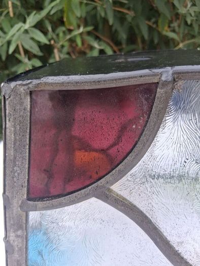 1920's Stained Glass Lamp/Porch Shade