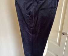 Dressy Yaya velour navy trousers size 14