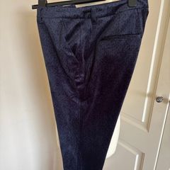 Dressy Yaya velour navy trousers size 14