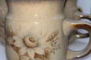 1980s Denby Pottery Mugs set of 5