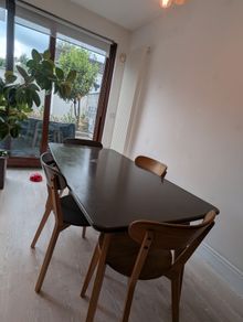Dining table and 4 chairs