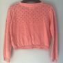 Next kids peachy pink girls light weight cardigan Age 2-3 EUC Image 2
