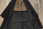 Men's Bugatti Wool &amp; Cashmere Overcoat Made in Germany Black Vintage