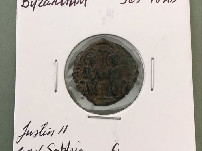 Byzantine Empire Emperor Justin II and Sophia 565 AD Decanumium