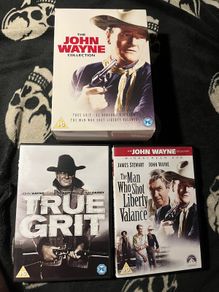 John Wayne Western Boxset collection set True Grit, Man Who Shot Liberty Valance Movie DVD