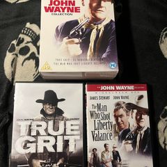 John Wayne Western Boxset collection set True Grit, Man Who Shot Liberty Valance Movie DVD