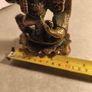Krishna Brass Murti Krishn Hindu God Radha Krishna Hare Rama Iskon 24 CM. Tall . Image 3