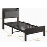 3ft Single Bed Frame with Storage Headboard Image 3