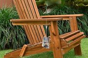 Adirondack  Sun Lounger Wood Weatherproof Foldable 160 kg Load