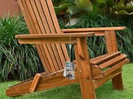 main image for ad Adirondack  Sun Lounger Wood Weatherproof Foldable 160 kg Load