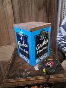 Vintage Table Salt Large Tin