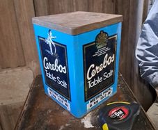 Vintage Table Salt Large Tin