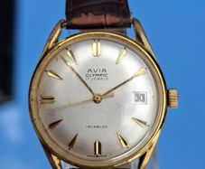 Vintage SWISS Watch AVIA Olympic 17 Jewels Working