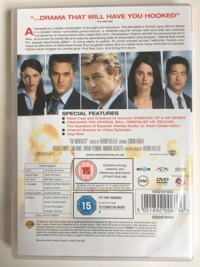 The Mentalist - Season 1 (2008-2009) [DVD TV Boxset]