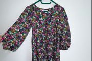 Brand New Girls Faux Wrap Multi Coloured Dress. Age 4-5
