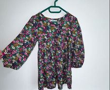 Brand New Girls Faux Wrap Multi Coloured Dress. Age 4-5