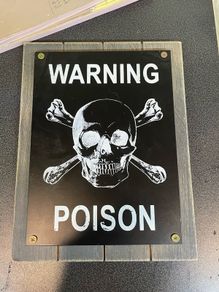Metal / Timber wall Sign